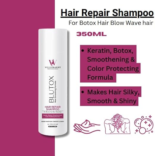 Well Straight Blutox Hair Repair Shampoo, 350 ml - Image 4