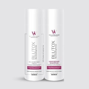 Well Straight Blutox Hair Treatment Shampoo and Mask combo of 2