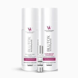 Well Straight Blutox Hair Repair Treatment Shampoo , Mask And Serum , Pack of 3