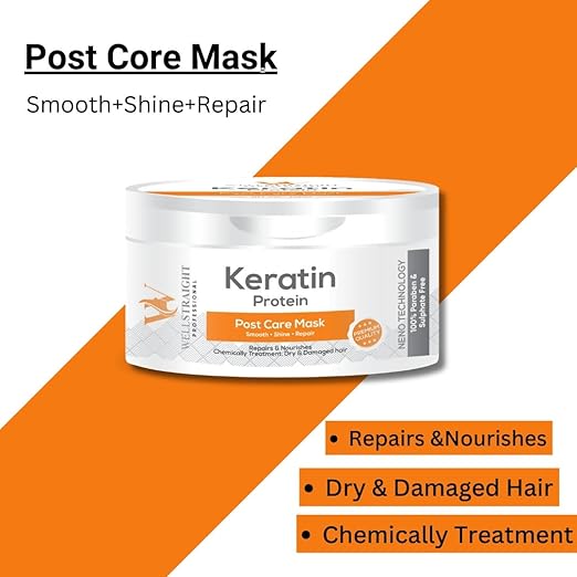 Well Straight Post Care Hair Mask For Dry and Damaged Hair, 300ml - Image 4